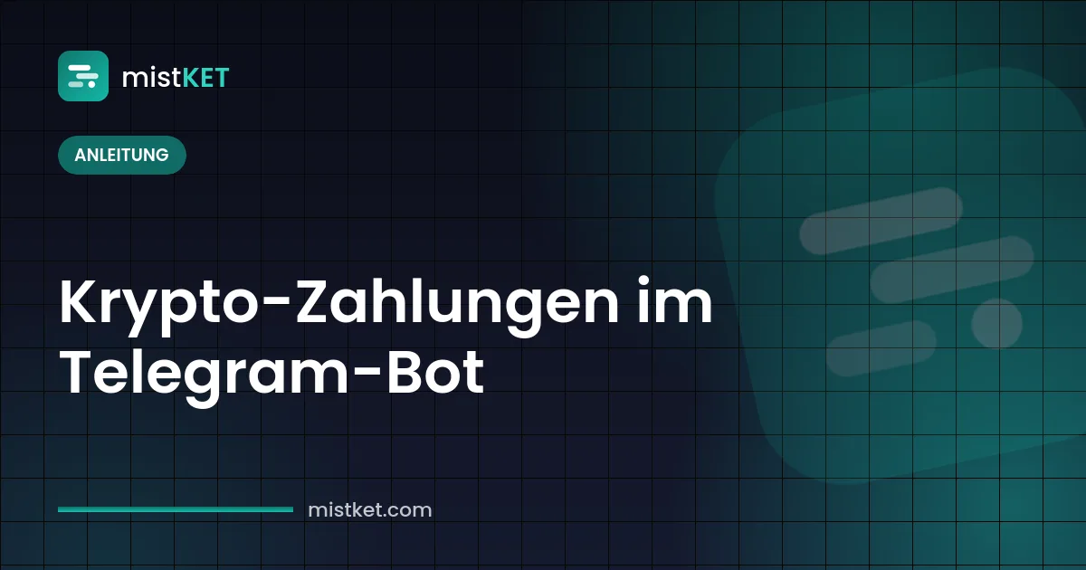 Krypto-Zahlungen im Telegram-Bot akzeptieren: Chat mit Button In USDT bezahlen und Bestätigungsnachricht