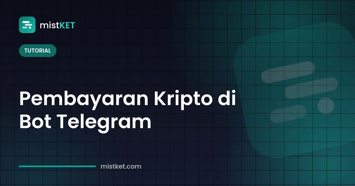 Menerima pembayaran kripto di bot Telegram: chat dengan tombol Bayar dengan USDT dan pesan konfirmasi