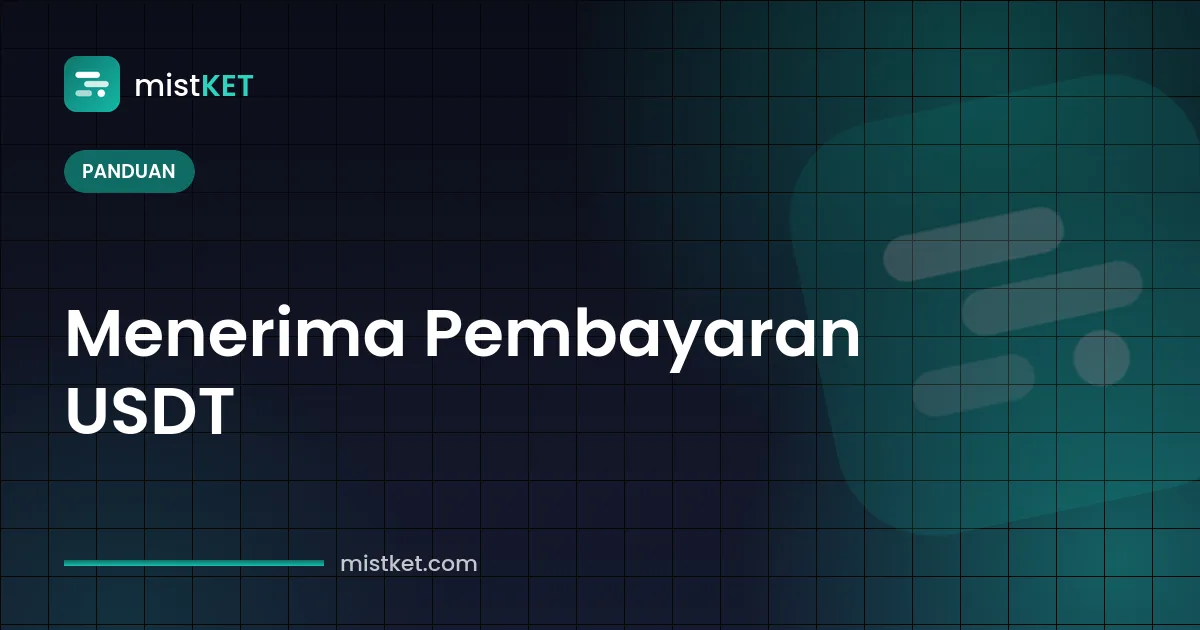 Menerima pembayaran USDT: halaman checkout meminta 184,50 USDT di jaringan TRON