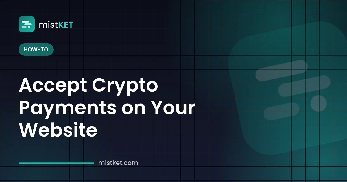 How to accept crypto payments on a website: checkout redirect to a hosted crypto payment page