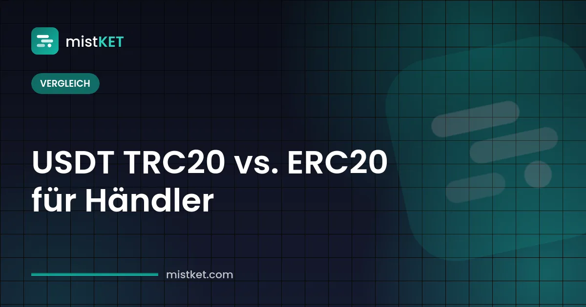Vergleichstabelle USDT TRC20 vs. ERC20 für Händler mit BEP20 und Arbitrum