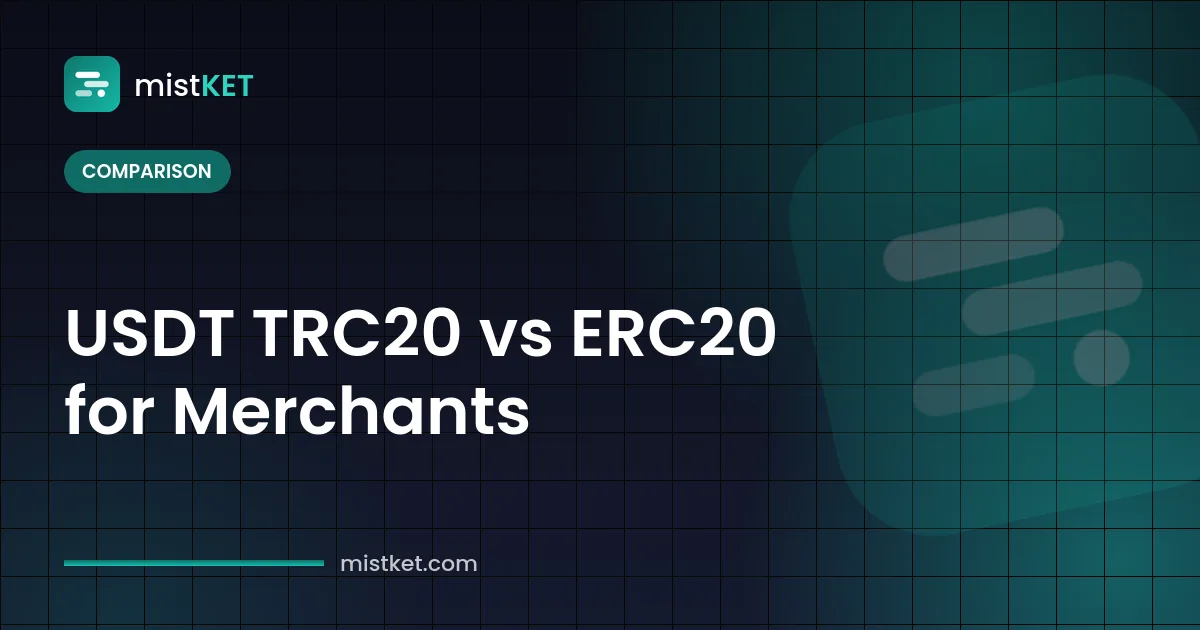 USDT TRC20 vs ERC20 comparison table for merchants with BEP20 and Arbitrum