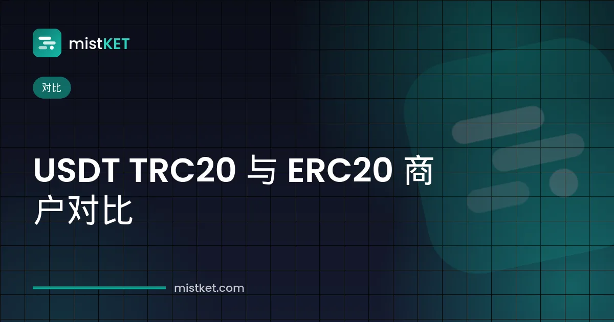 USDT TRC20 和 ERC20 区别对比表(含 BEP20 和 Arbitrum),面向商户